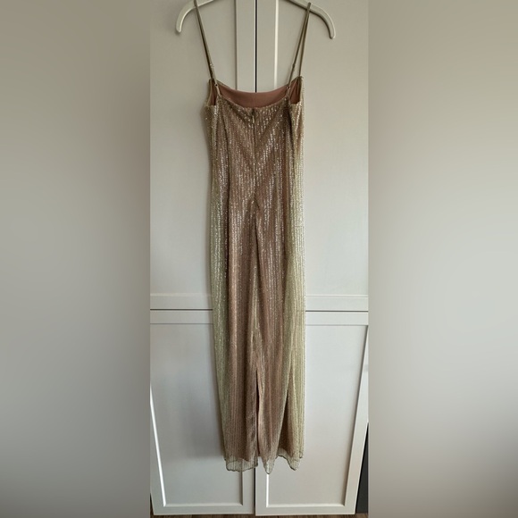 House of CB Strapless Gold Dress - Picture 14 of 15